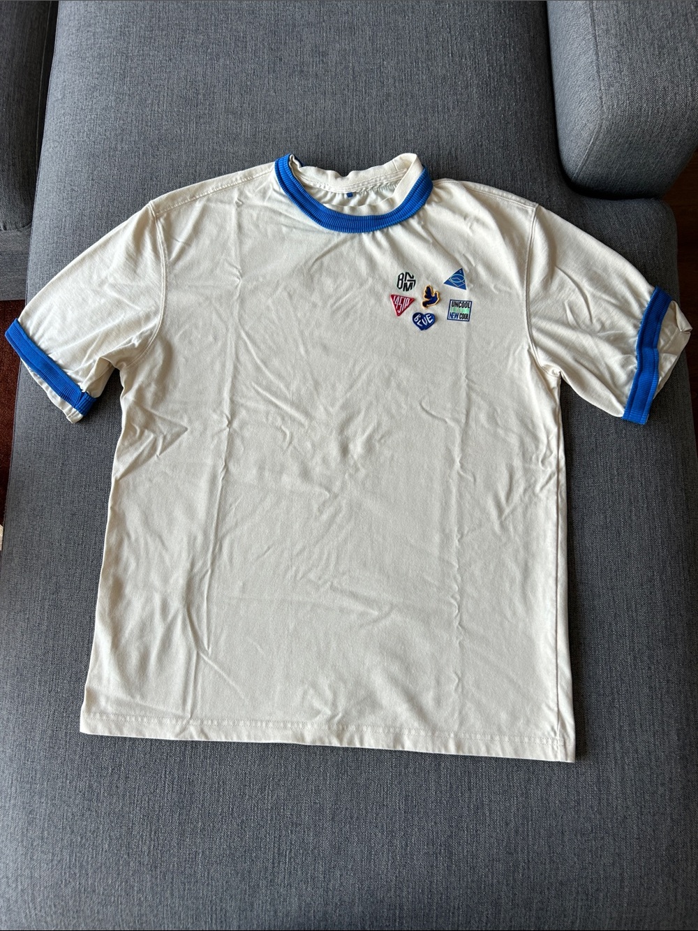 Ader Error Beige Patch T Shirt
